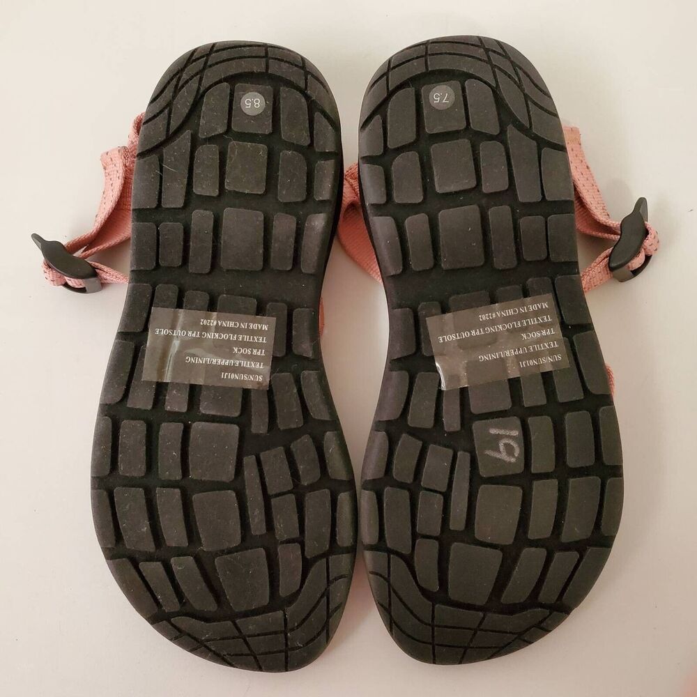 Madden Girl Womens 7.5-8.5 Sandals Sun Blush Pink Strappy Mismatched New - Picture 4 of 16